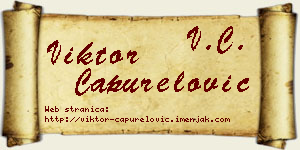 Viktor Capurelović vizit kartica